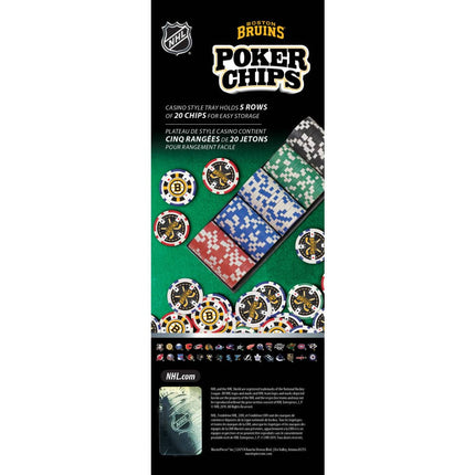 Boston Bruins 100 Piece Poker Chips