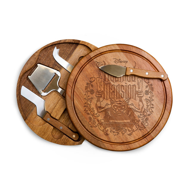 Haunted Mansion Gargoyle - Acacia Circo Cheese Cutting Board & Tools Set