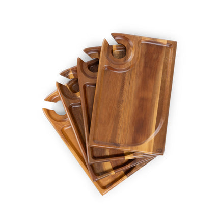 Rectangle Wine Appetizer Plate Set of  Four