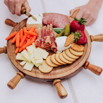 Helmsman Lazy Susan Cheese Board with Tool Set
