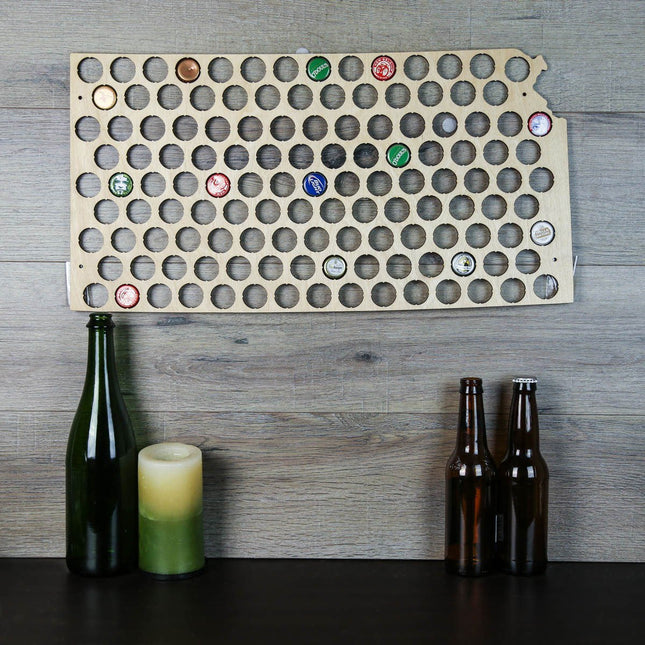 Kansas Beer Cap Map