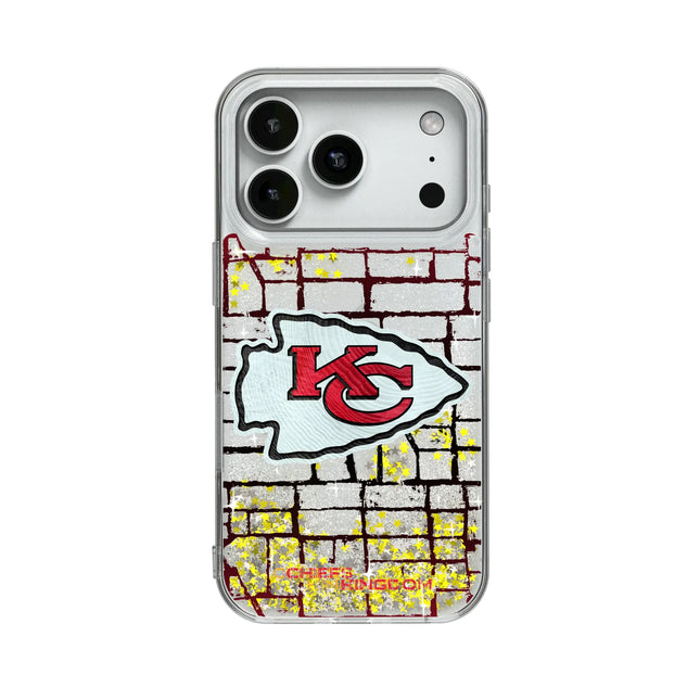 Kansas City Chiefs Brick Glitter Phone Case for Apple iPhone