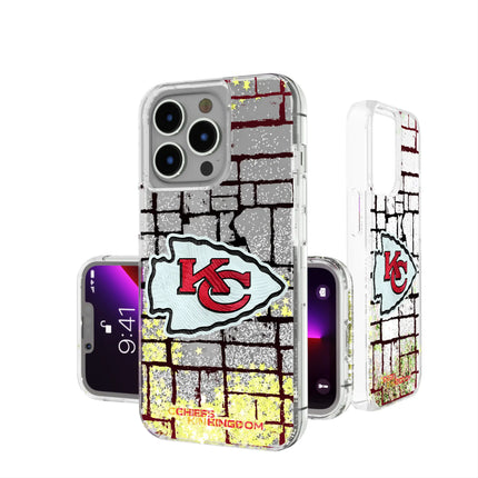 Kansas City Chiefs Brick Glitter Phone Case for Apple iPhone