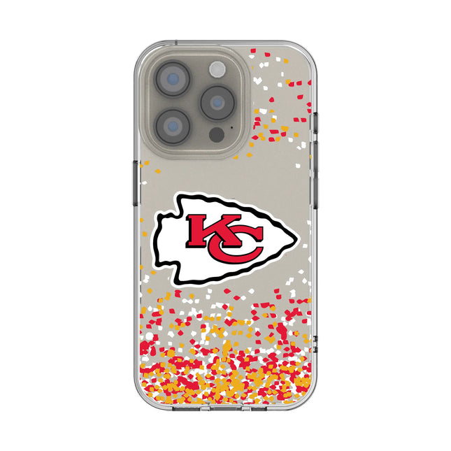 Kansas City Chiefs Confetti Clear Phone Case for Apple iPhone