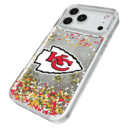 Kansas City Chiefs Confetti Glitter Phone Case for Apple iPhone
