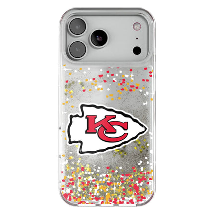 Kansas City Chiefs Confetti Glitter Phone Case for Apple iPhone