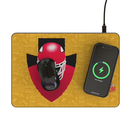 Kansas City Chiefs Deco 15-Watt Wireless Charger and Mouse Pad