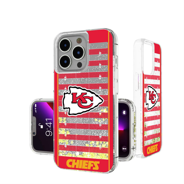Kansas City Chiefs Field Glitter Phone Case for Apple iPhone