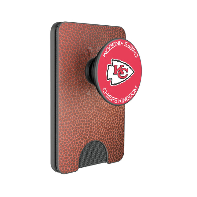 Kansas City Chiefs Football PopSockets MagSafe-Compatible PopWallet+