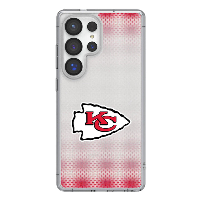 Kansas City Chiefs Linen Clear Phone Case for Samsung Galaxy