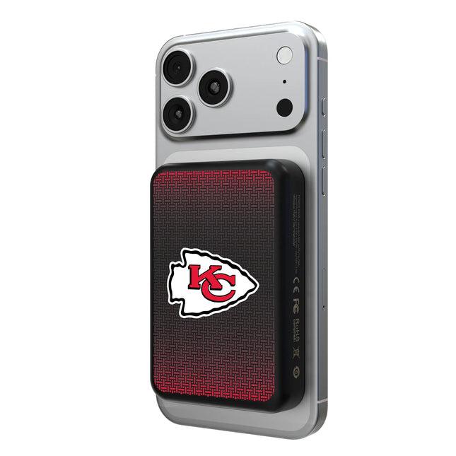 Kansas City Chiefs Linen Wireless Mag Power Bank