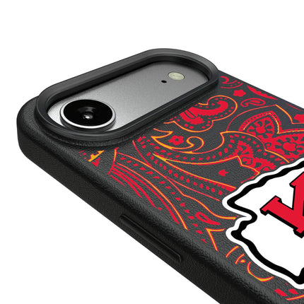 Kansas City Chiefs Paisley MagSafe Compatible Phone Case for Apple iPhone