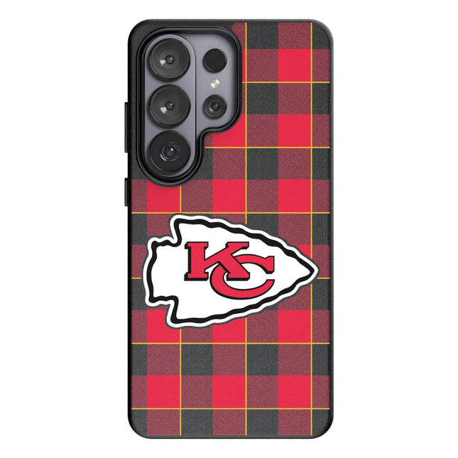 Kansas City Chiefs Plaid MagSafe Compatible Phone Case for Samsung Galaxy