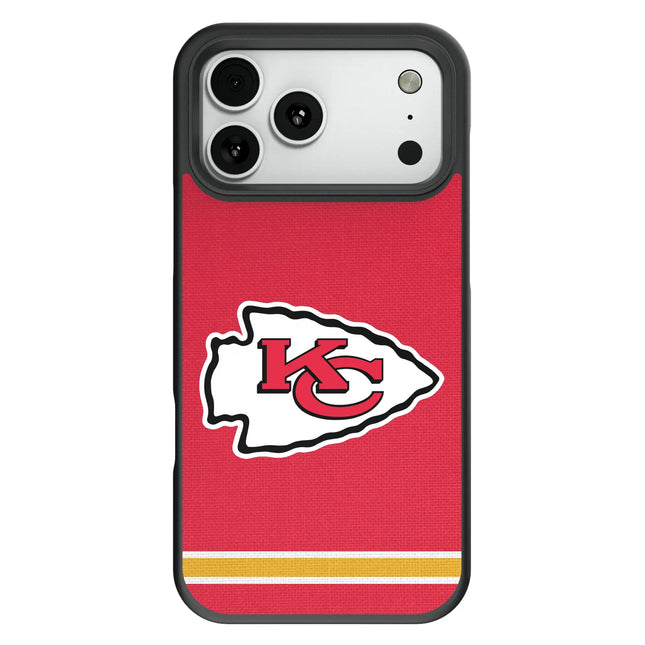 Kansas City Chiefs Stripe Bump Phone Case for Apple iPhone