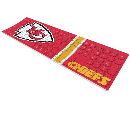 Kansas City Chiefs Stripe Curved Wireless Keyboard