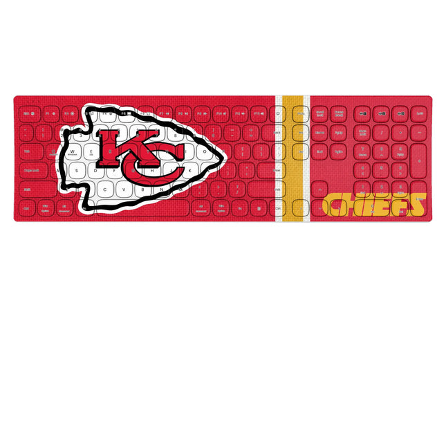 Kansas City Chiefs Stripe Curved Wireless Keyboard