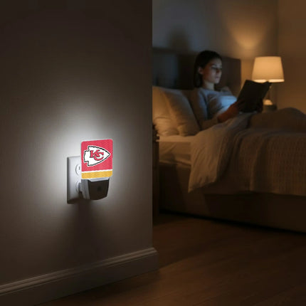Kansas City Chiefs Stripe Night Light 2-Pack