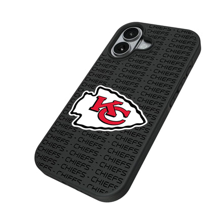 Kansas City Chiefs Text Backdrop Bump Phone Case for Apple iPhone
