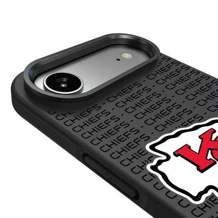 Kansas City Chiefs Text Backdrop Bump Phone Case for Apple iPhone