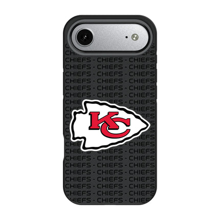 Kansas City Chiefs Text Backdrop Bump Phone Case for Apple iPhone