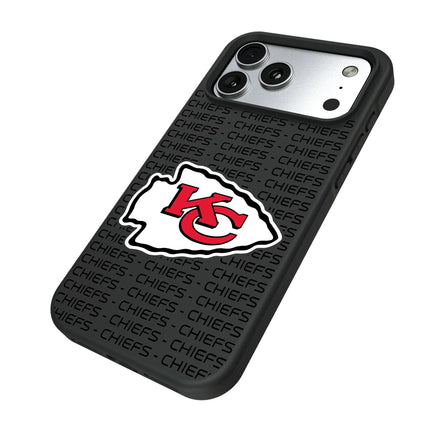 Kansas City Chiefs Text Backdrop Bump Phone Case for Apple iPhone