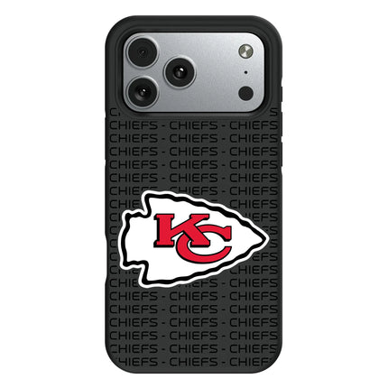 Kansas City Chiefs Text Backdrop Bump Phone Case for Apple iPhone