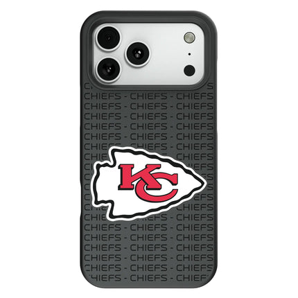Kansas City Chiefs Text Backdrop Bump Phone Case for Apple iPhone