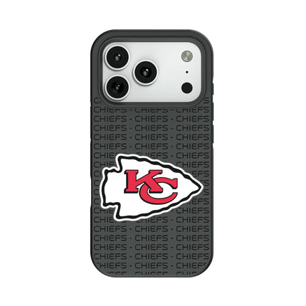 Kansas City Chiefs Text Backdrop Bump Phone Case for Apple iPhone