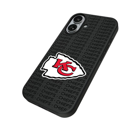 Kansas City Chiefs Text Backdrop MagSafe Compatible Phone Case for Apple iPhone