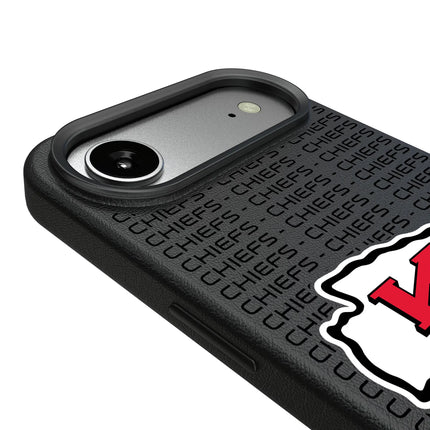 Kansas City Chiefs Text Backdrop MagSafe Compatible Phone Case for Apple iPhone