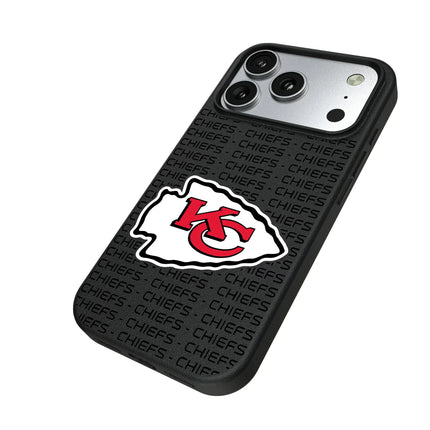 Kansas City Chiefs Text Backdrop MagSafe Compatible Phone Case for Apple iPhone