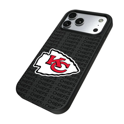 Kansas City Chiefs Text Backdrop MagSafe Compatible Phone Case for Apple iPhone