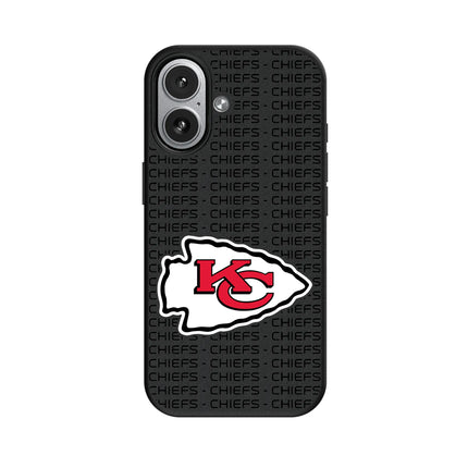 Kansas City Chiefs Text Backdrop MagSafe Compatible Phone Case for Apple iPhone