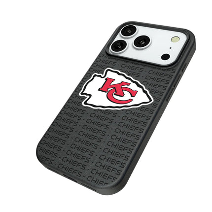 Kansas City Chiefs Text Backdrop MagSafe Compatible Phone Case for Apple iPhone