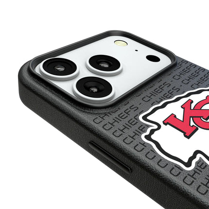 Kansas City Chiefs Text Backdrop MagSafe Compatible Phone Case for Apple iPhone