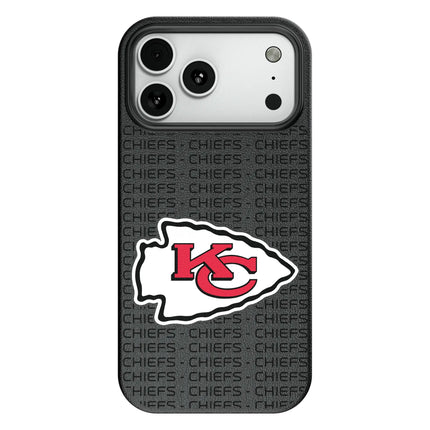 Kansas City Chiefs Text Backdrop MagSafe Compatible Phone Case for Apple iPhone