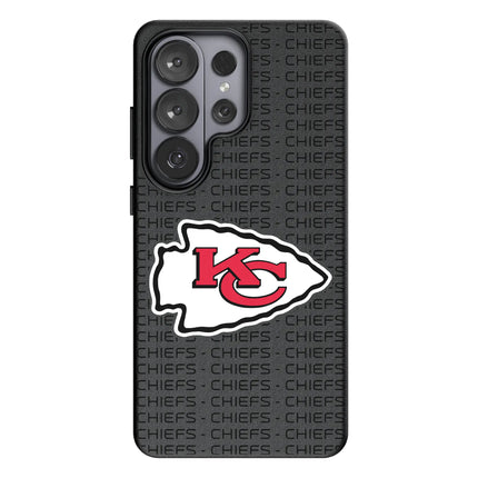 Kansas City Chiefs Text Backdrop MagSafe Compatible Phone Case for Samsung Galaxy