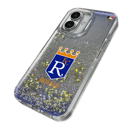 Kansas City Royals 1969-1978 - Cooperstown Collection Linen Glitter Phone Case for Apple iPhone