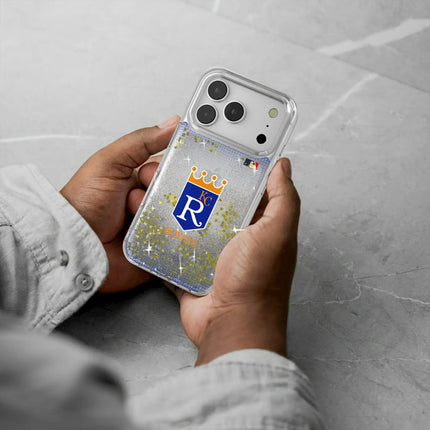 Kansas City Royals 1969-1978 - Cooperstown Collection Linen Glitter Phone Case for Apple iPhone