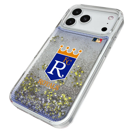 Kansas City Royals 1969-1978 - Cooperstown Collection Linen Glitter Phone Case for Apple iPhone