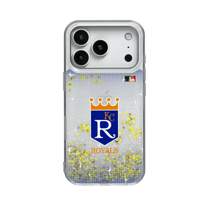 Kansas City Royals 1969-1978 - Cooperstown Collection Linen Glitter Phone Case for Apple iPhone