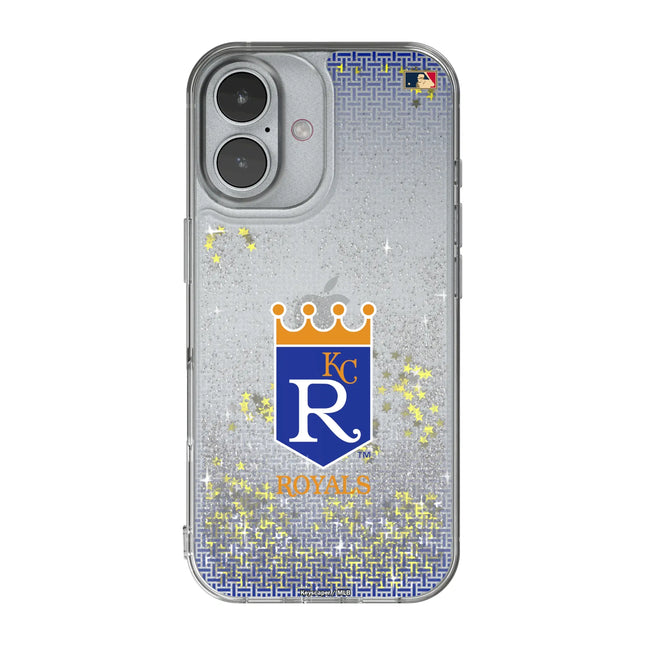 Kansas City Royals 1969-1978 - Cooperstown Collection Linen Glitter Phone Case for Apple iPhone