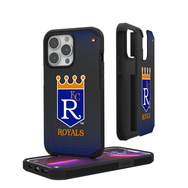 Kansas City Royals 1969-1978 - Cooperstown Collection Linen Rugged Phone Case for Apple iPhone