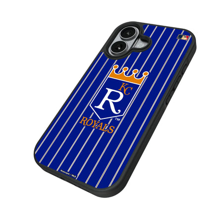 Kansas City Royals 1969-1978 - Cooperstown Collection Pinstripe Bump Phone Case for Apple iPhone