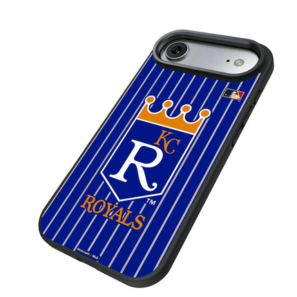 Kansas City Royals 1969-1978 - Cooperstown Collection Pinstripe Bump Phone Case for Apple iPhone