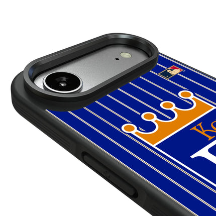 Kansas City Royals 1969-1978 - Cooperstown Collection Pinstripe Bump Phone Case for Apple iPhone