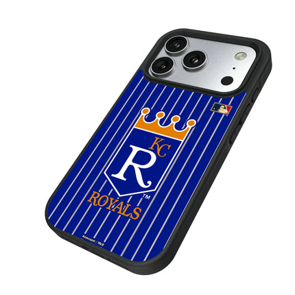 Kansas City Royals 1969-1978 - Cooperstown Collection Pinstripe Bump Phone Case for Apple iPhone