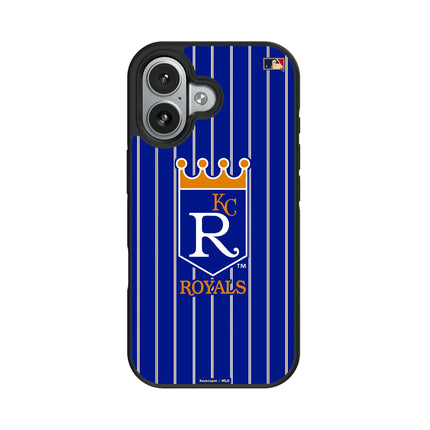 Kansas City Royals 1969-1978 - Cooperstown Collection Pinstripe Bump Phone Case for Apple iPhone