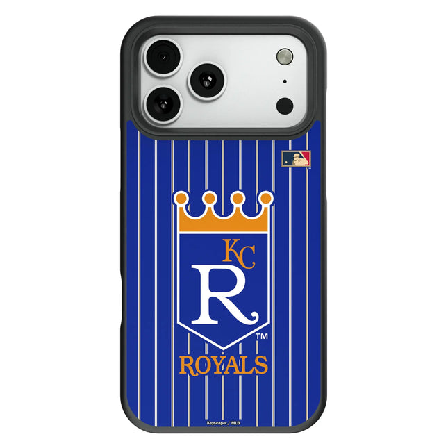 Kansas City Royals 1969-1978 - Cooperstown Collection Pinstripe Bump Phone Case for Apple iPhone
