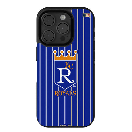 Kansas City Royals 1969-1978 - Cooperstown Collection Pinstripe Bump Phone Case for Apple iPhone